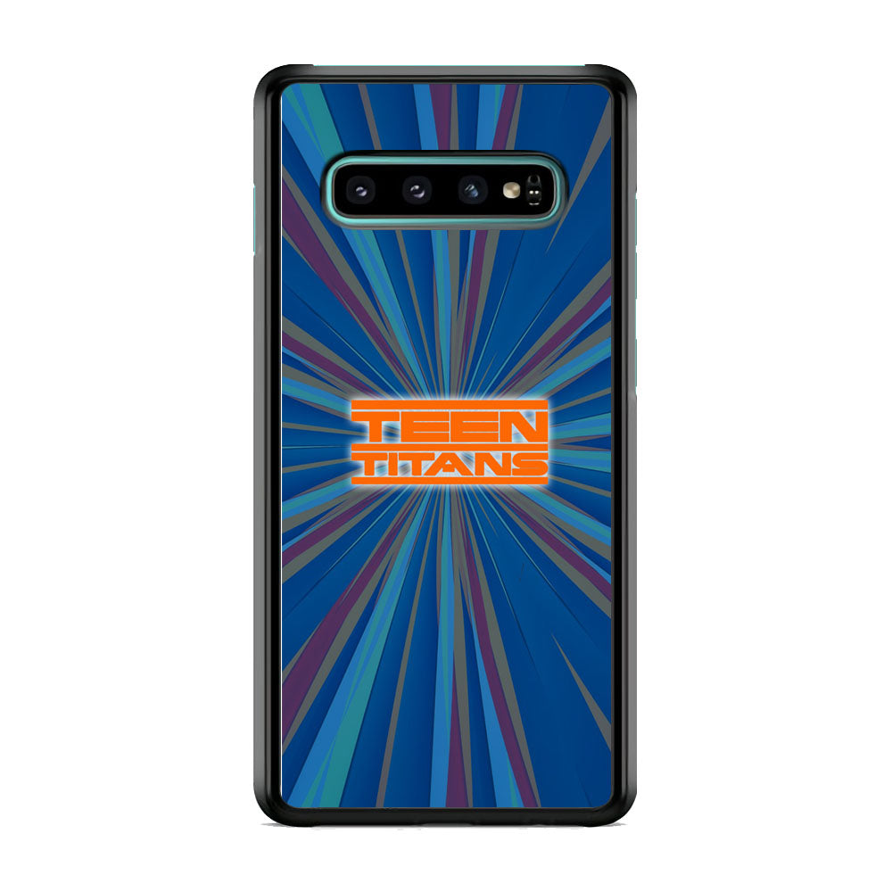 Teen Titans Zoom Orange Logo Samsung Galaxy S10 Case