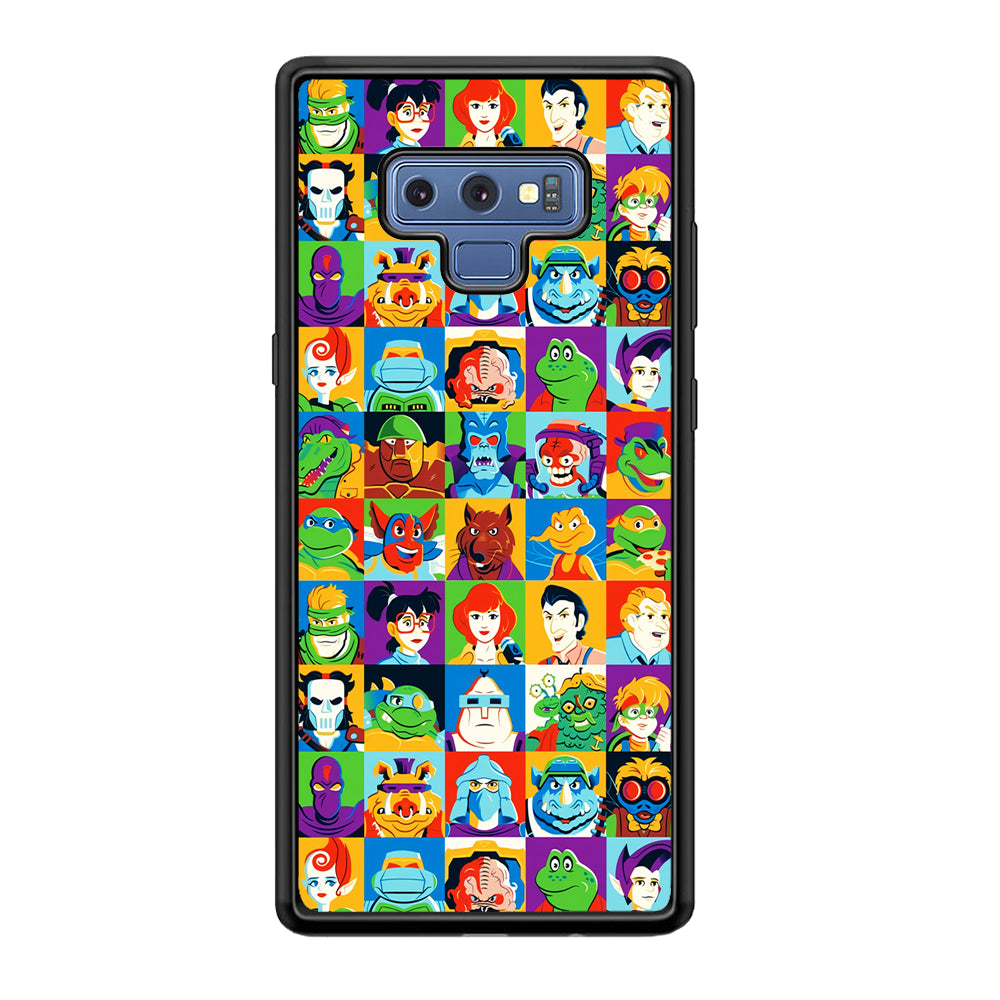 Teenage Mutant Ninja Turtles Character in Collage Samsung Galaxy Note 9 Case