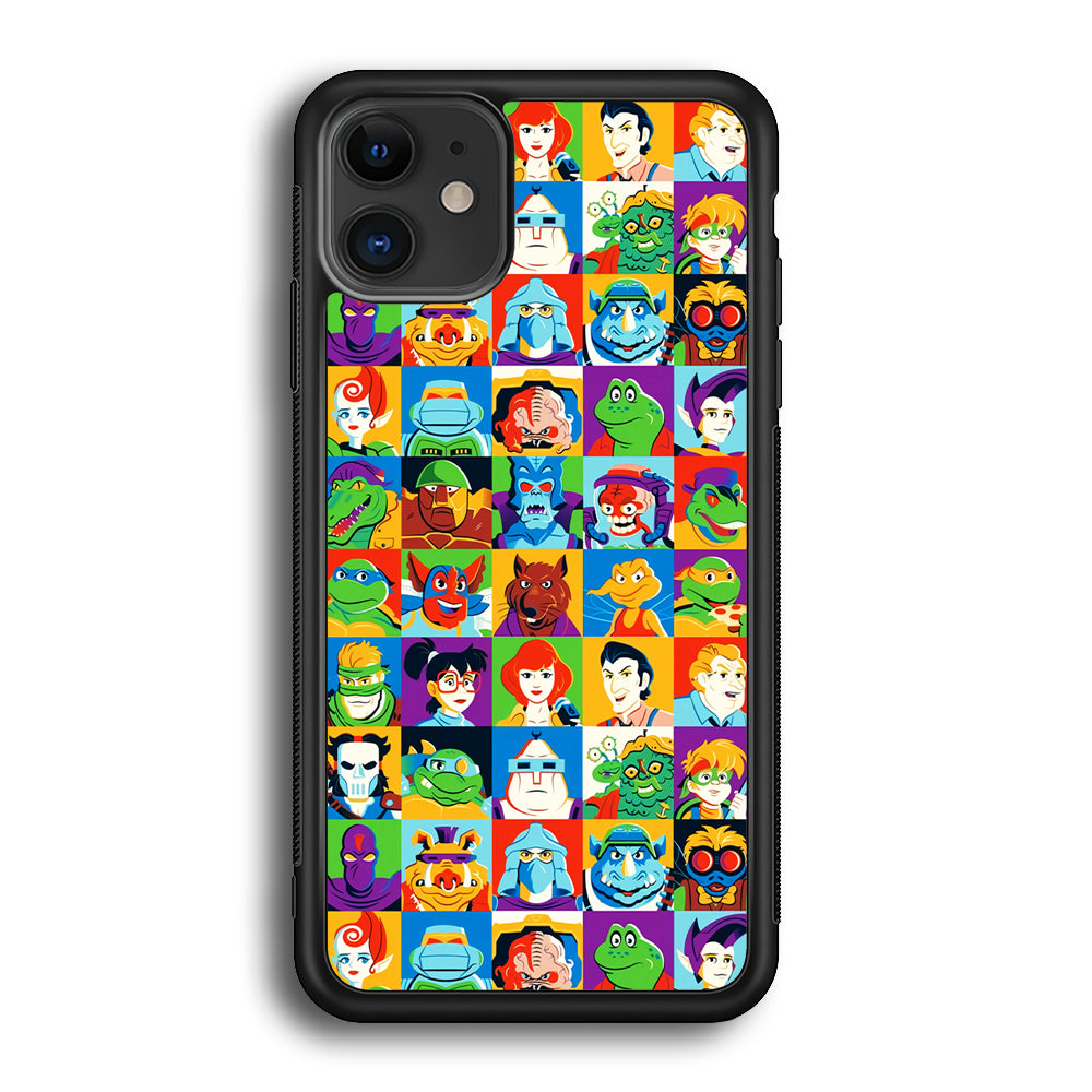 Teenage Mutant Ninja Turtles Character in Collage iPhone 12 Case