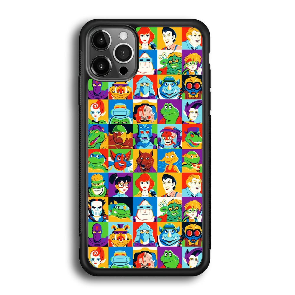 Teenage Mutant Ninja Turtles Character in Collage iPhone 12 Pro Case