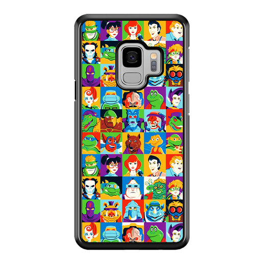 Teenage Mutant Ninja Turtles Character in Collage Samsung Galaxy S9 Case