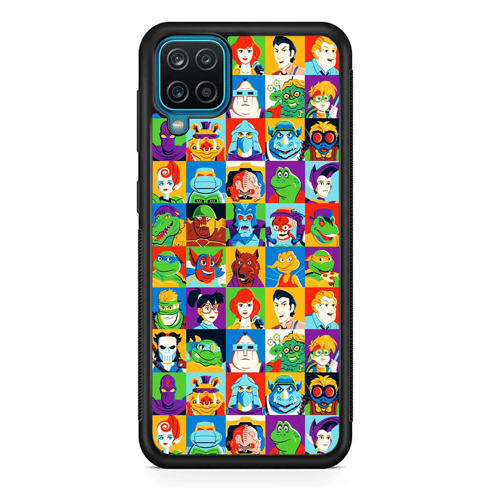 Teenage Mutant Ninja Turtles Character in Collage Samsung Galaxy A12 Case