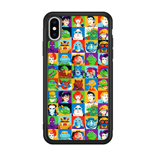 Teenage Mutant Ninja Turtles Character in Collage iPhone XS Case