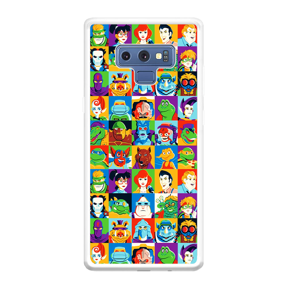 Teenage Mutant Ninja Turtles Character in Collage Samsung Galaxy Note 9 Case