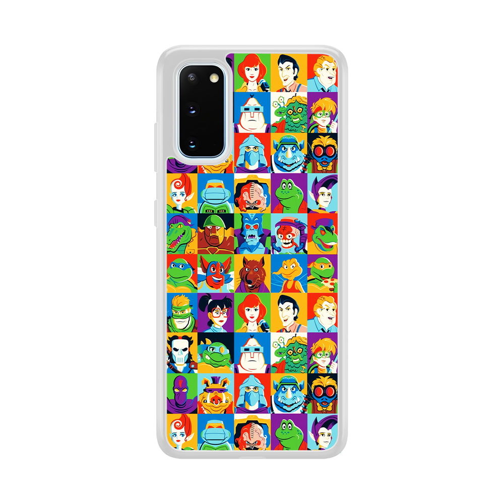 Teenage Mutant Ninja Turtles Character in Collage Samsung Galaxy S20 Case