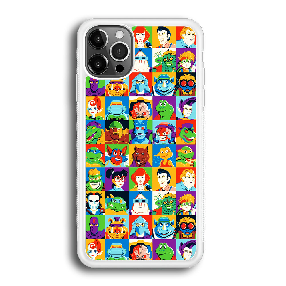 Teenage Mutant Ninja Turtles Character in Collage iPhone 12 Pro Case