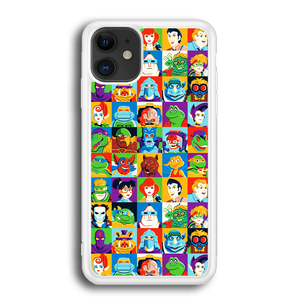 Teenage Mutant Ninja Turtles Character in Collage iPhone 12 Case