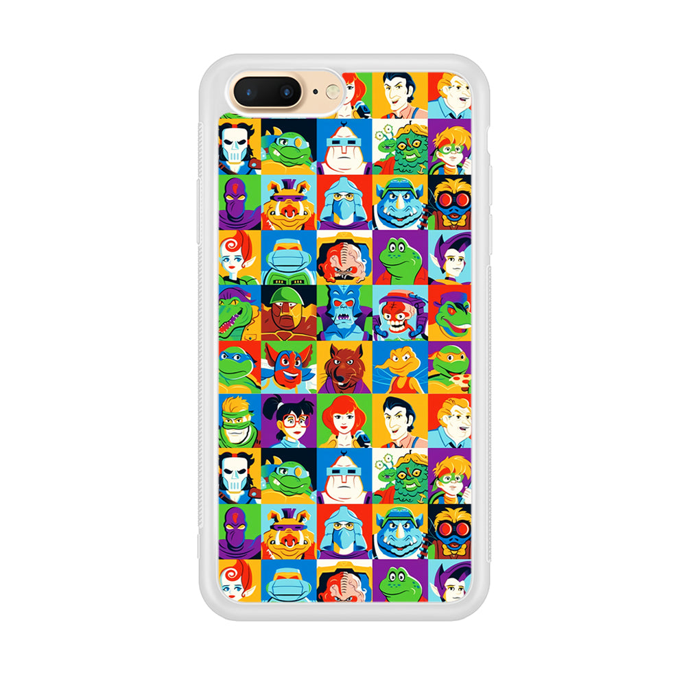 Teenage Mutant Ninja Turtles Character in Collage iPhone 7 Plus Case