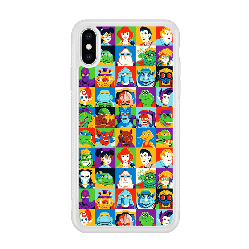Teenage Mutant Ninja Turtles Character in Collage iPhone XS Case