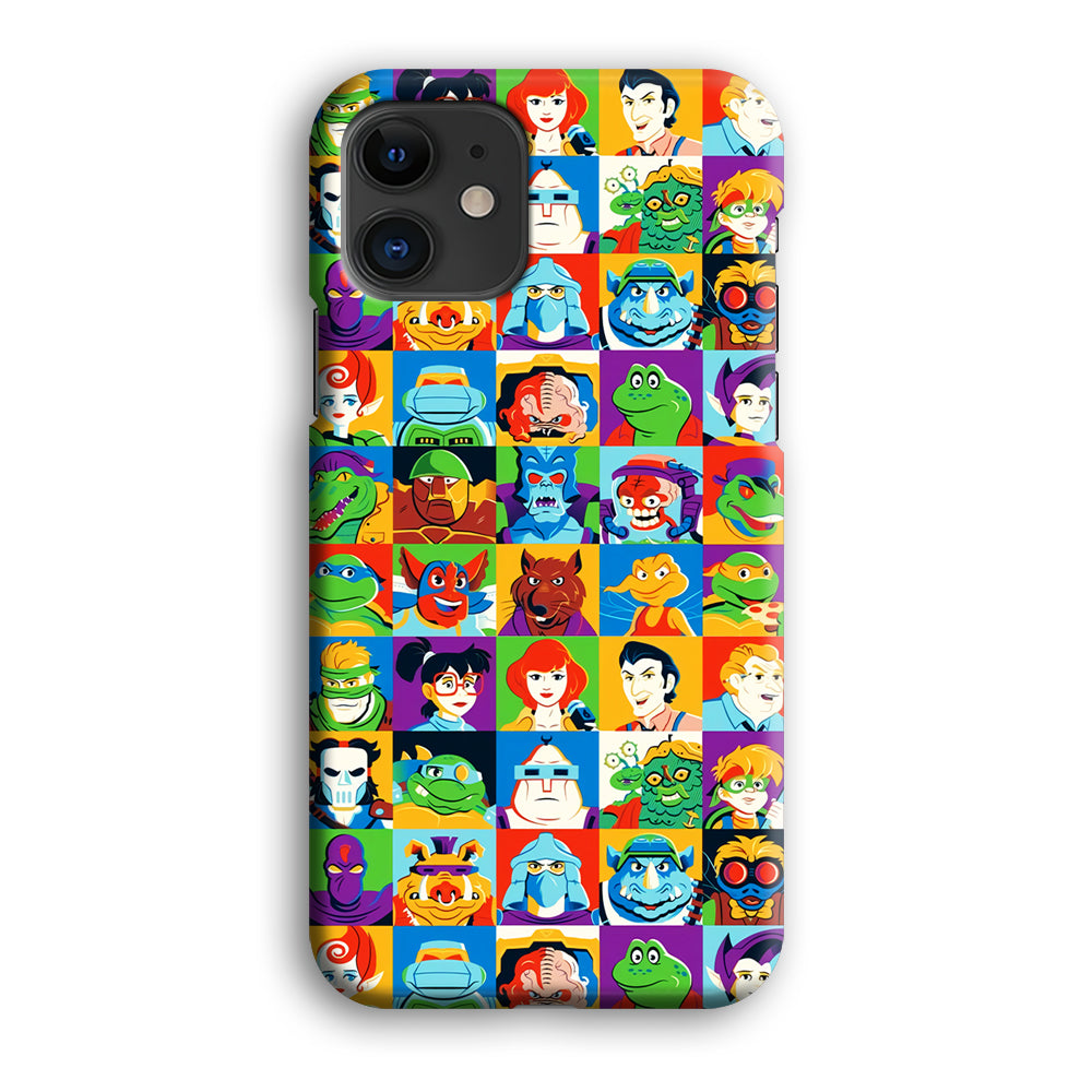 Teenage Mutant Ninja Turtles Character in Collage iPhone 12 Case