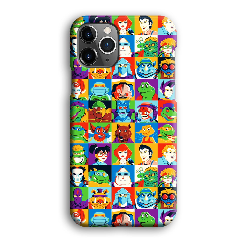 Teenage Mutant Ninja Turtles Character in Collage iPhone 12 Pro Case