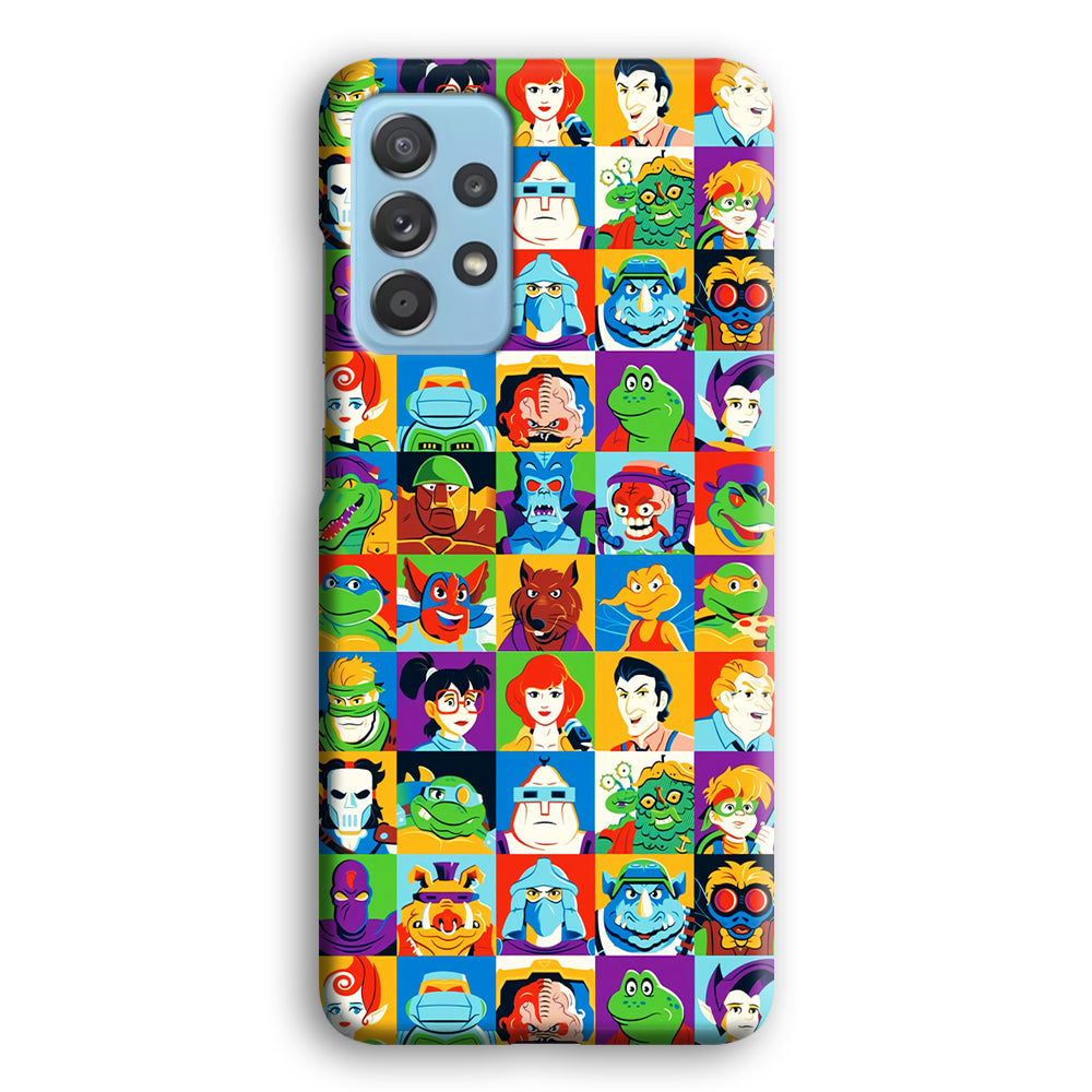 Teenage Mutant Ninja Turtles Character in Collage Samsung Galaxy A52 Case