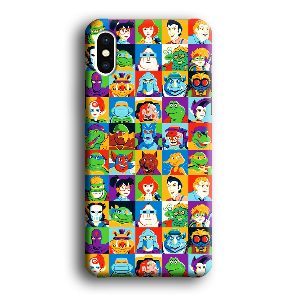 Teenage Mutant Ninja Turtles Character in Collage iPhone XS Case