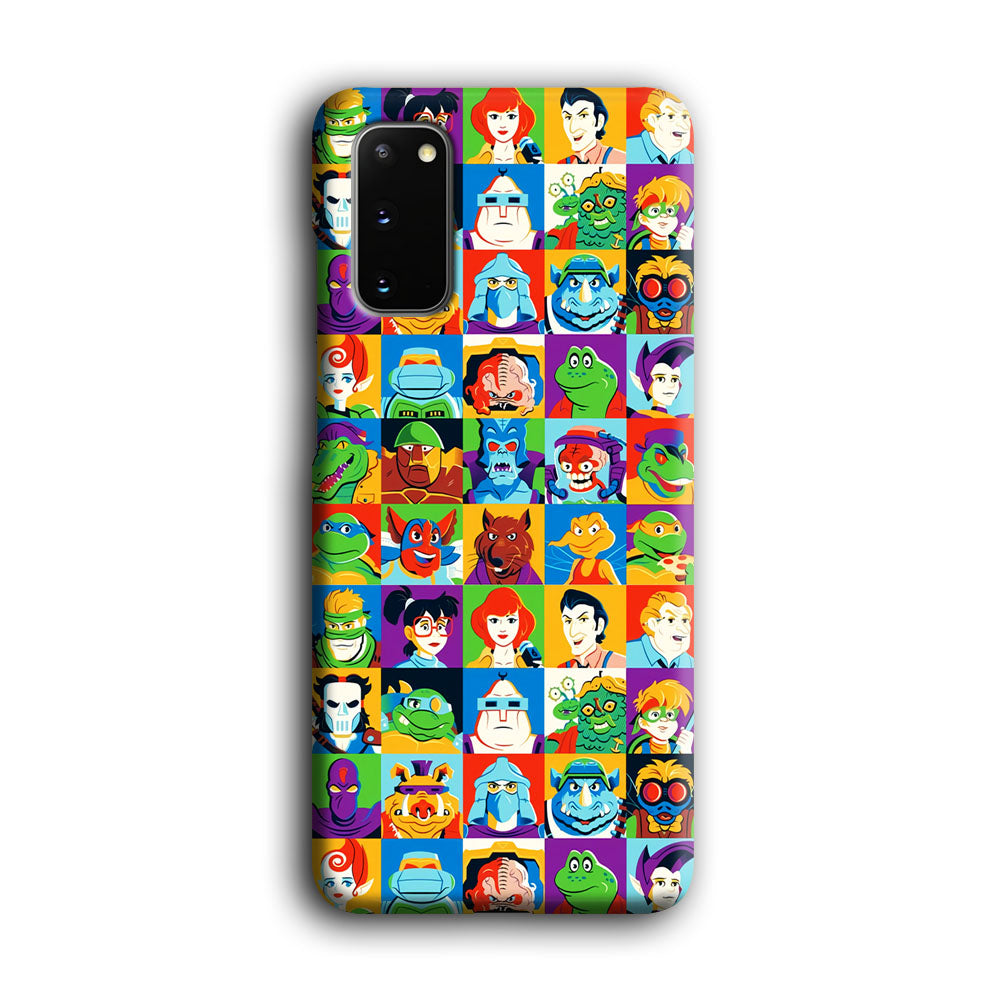 Teenage Mutant Ninja Turtles Character in Collage Samsung Galaxy S20 Case