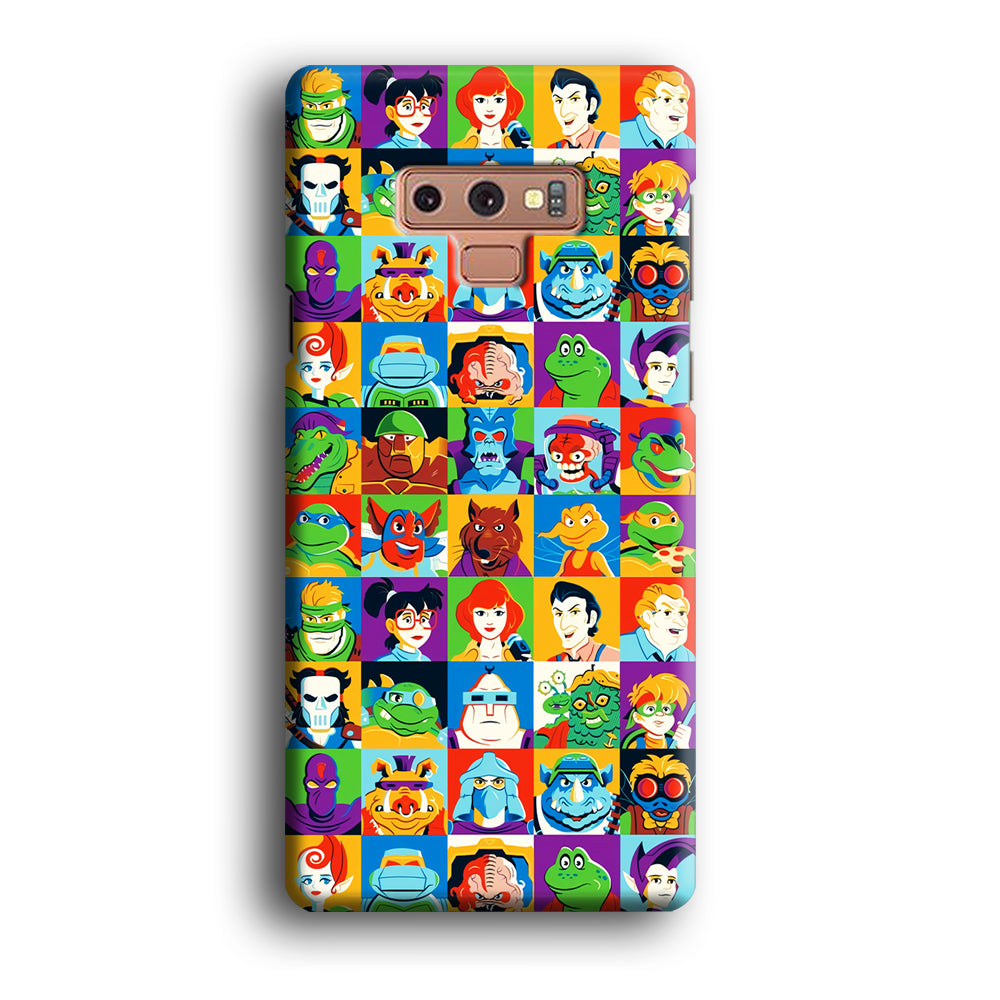 Teenage Mutant Ninja Turtles Character in Collage Samsung Galaxy Note 9 Case