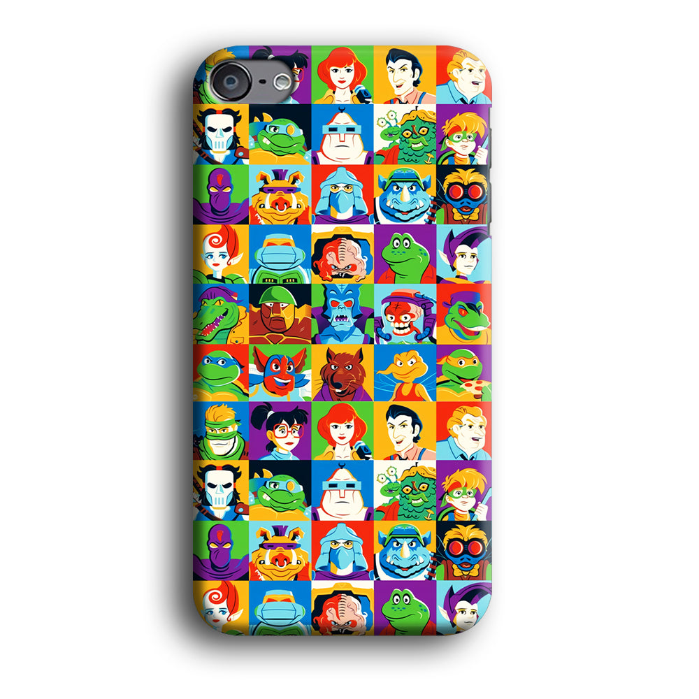 Teenage Mutant Ninja Turtles Character in Collage iPod Touch 6 Case