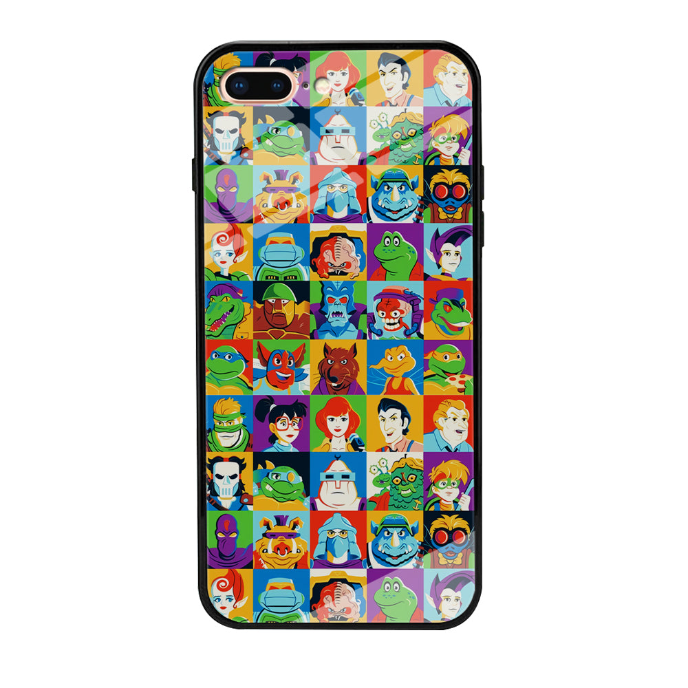 Teenage Mutant Ninja Turtles Character in Collage iPhone 8 Plus Case