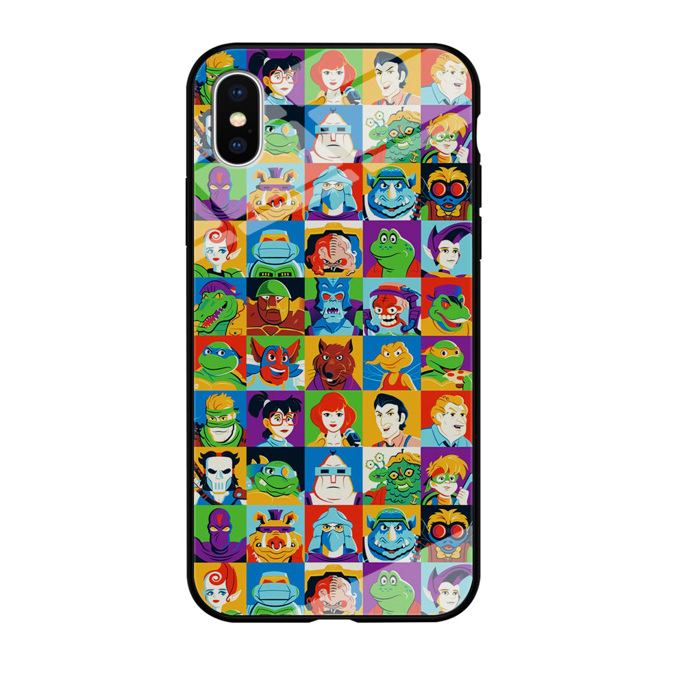 Teenage Mutant Ninja Turtles Character in Collage iPhone XS Case