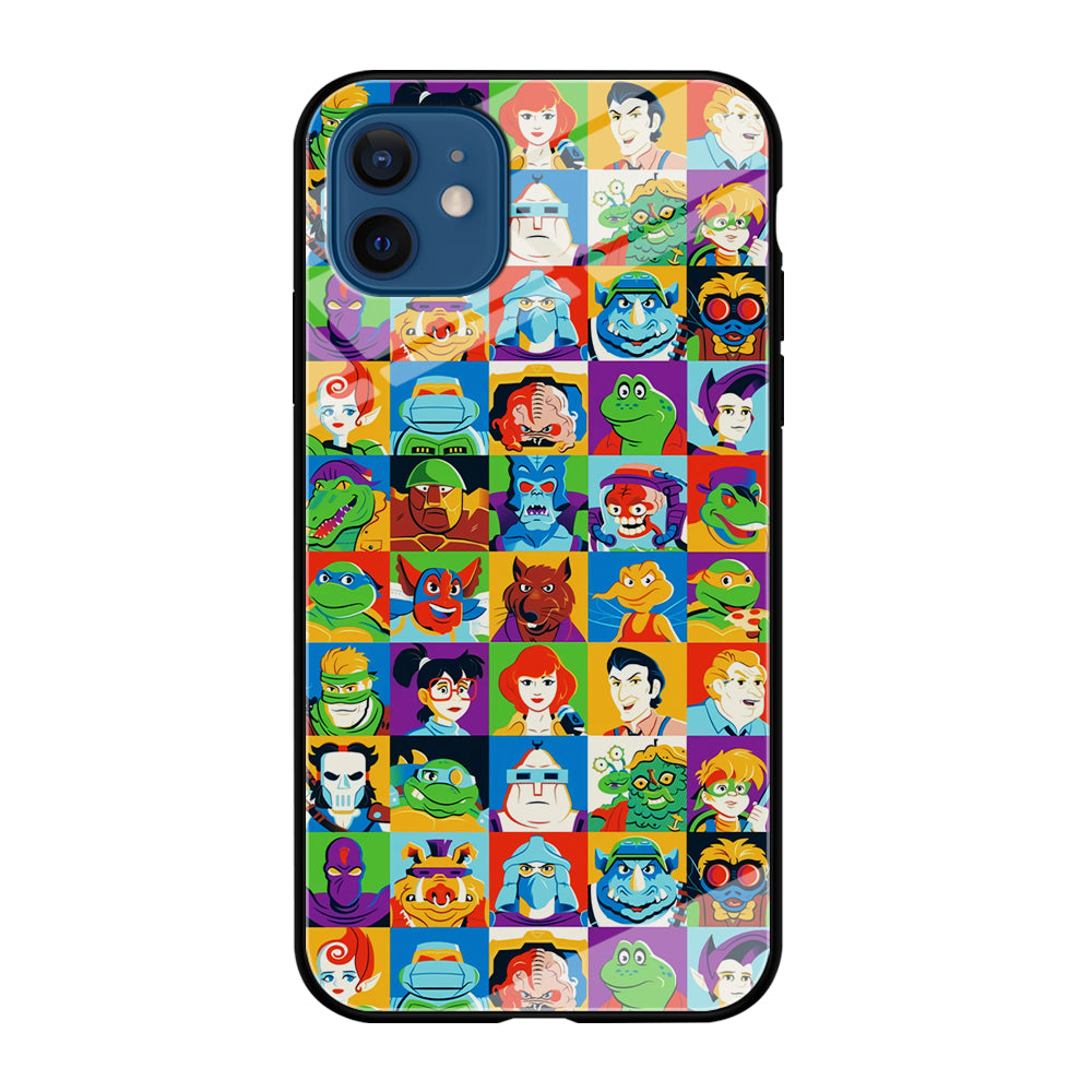 Teenage Mutant Ninja Turtles Character in Collage iPhone 12 Case