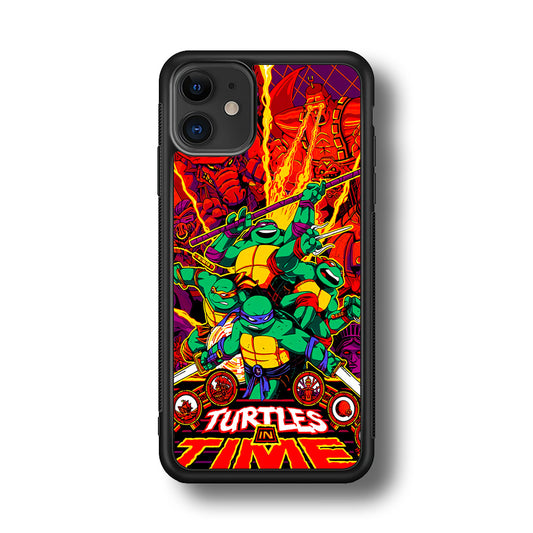 Teenage Mutant Ninja Turtles In Time Poster iPhone 11 Case