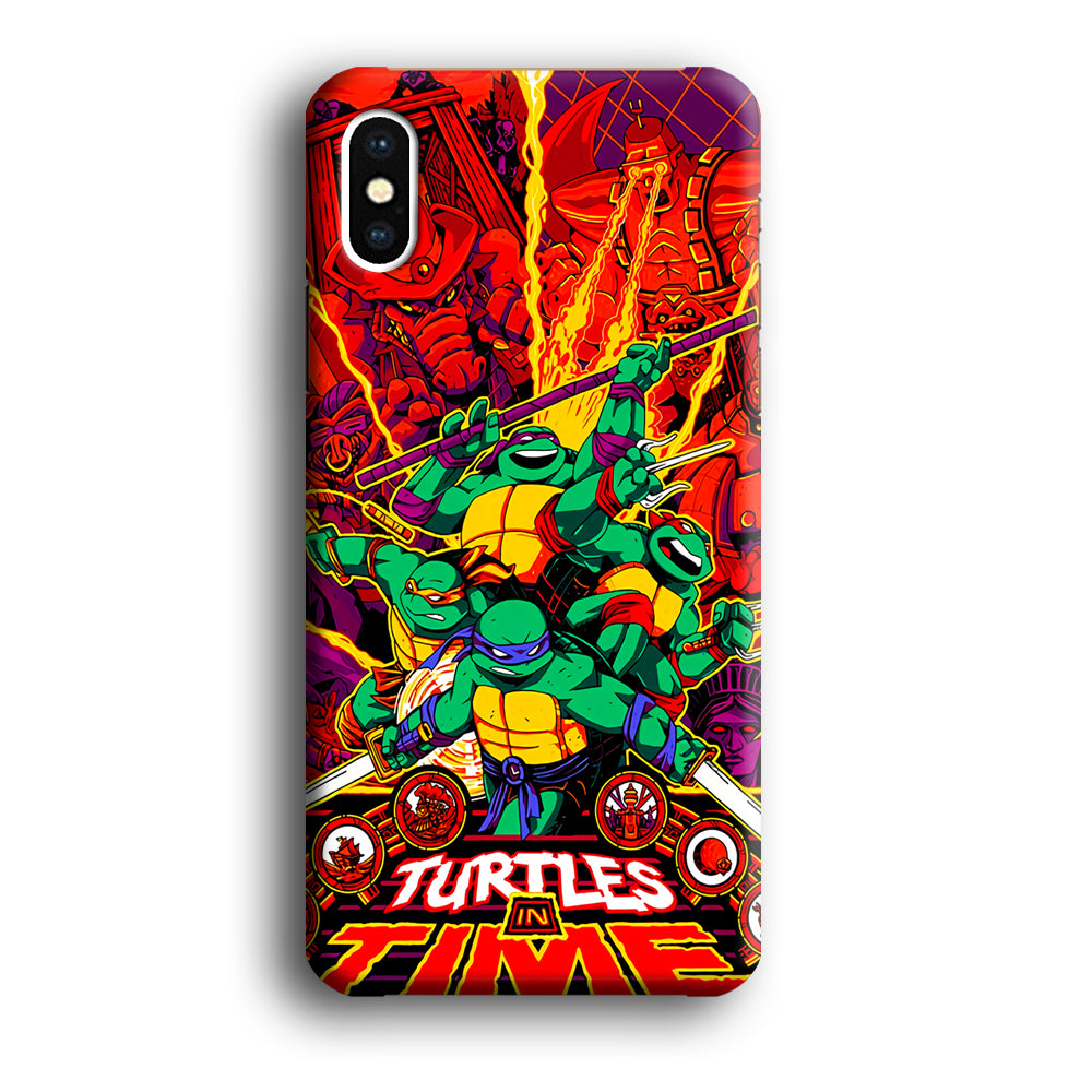 Teenage Mutant Ninja Turtles In Time Poster iPhone XS Case