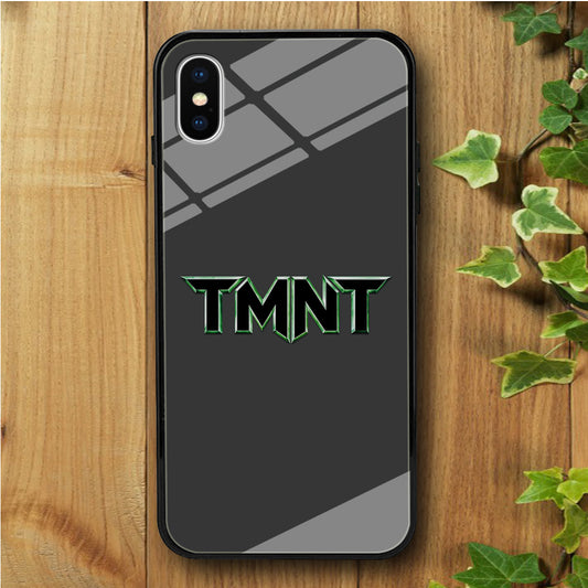 Teenage Mutant Ninja Grey iPhone X Tempered Glass Case