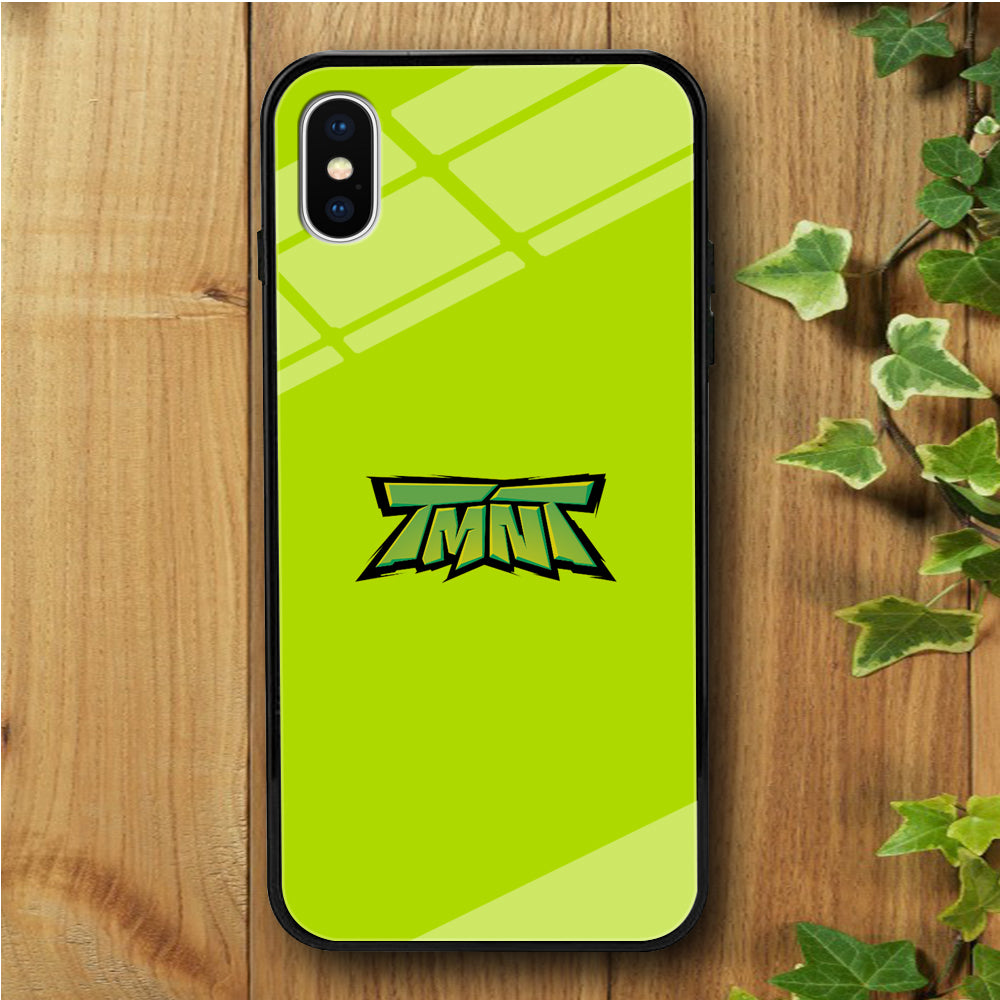 Teenage Mutant Ninja Lime iPhone X Tempered Glass Case