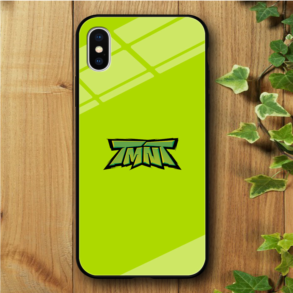 Teenage Mutant Ninja Lime iPhone Xs Max Tempered Glass Case