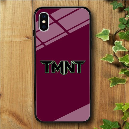 Teenage Mutant Ninja Purple iPhone X Tempered Glass Case
