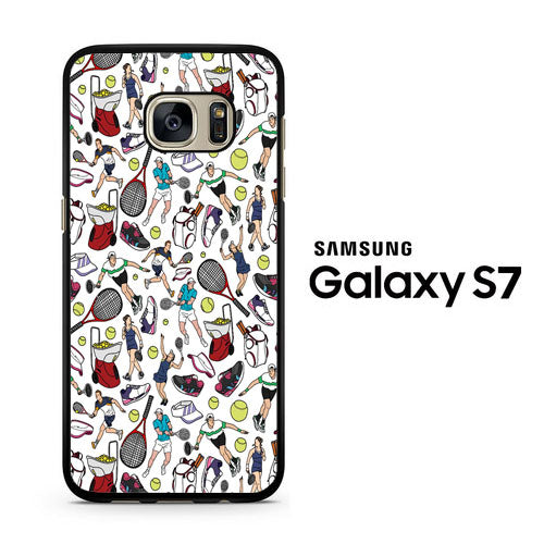Tennis Doodle Equipment Samsung Galaxy S7 Case