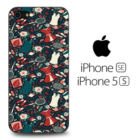 Tennis Doodle Woman Equipment iPhone 5 | 5s Case - Ezzystore