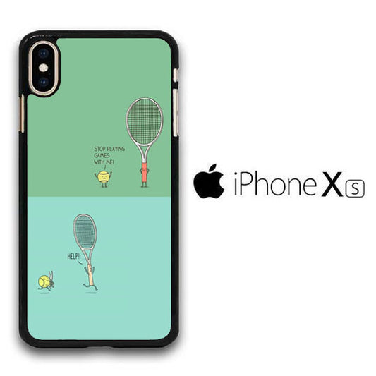 Tennis Meme Angry Ball iPhone Xs Case