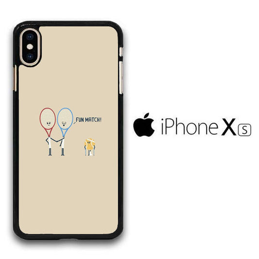 Tennis Meme Fun Match iPhone Xs Case