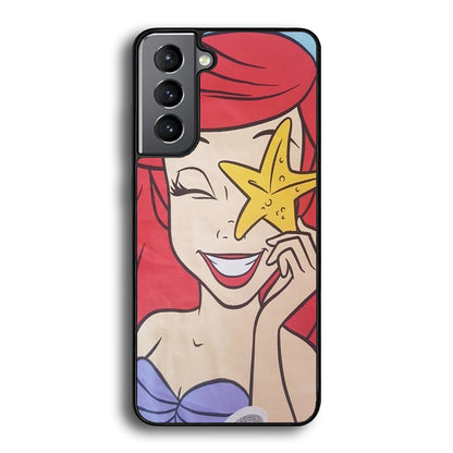 The Little Mermaid Ariel Smiel  Samsung Galaxy S21 Case