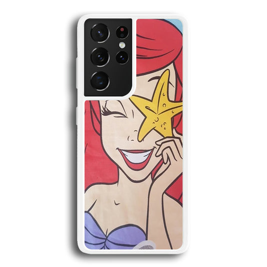 The Little Mermaid Ariel Smiel Samsung Galaxy S21 Ultra Case
