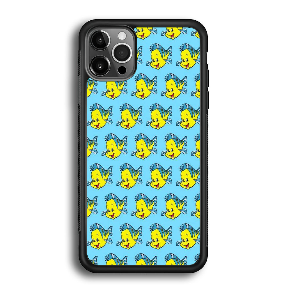 The Little Mermaid Flounder Doodle iPhone 12 Pro Case