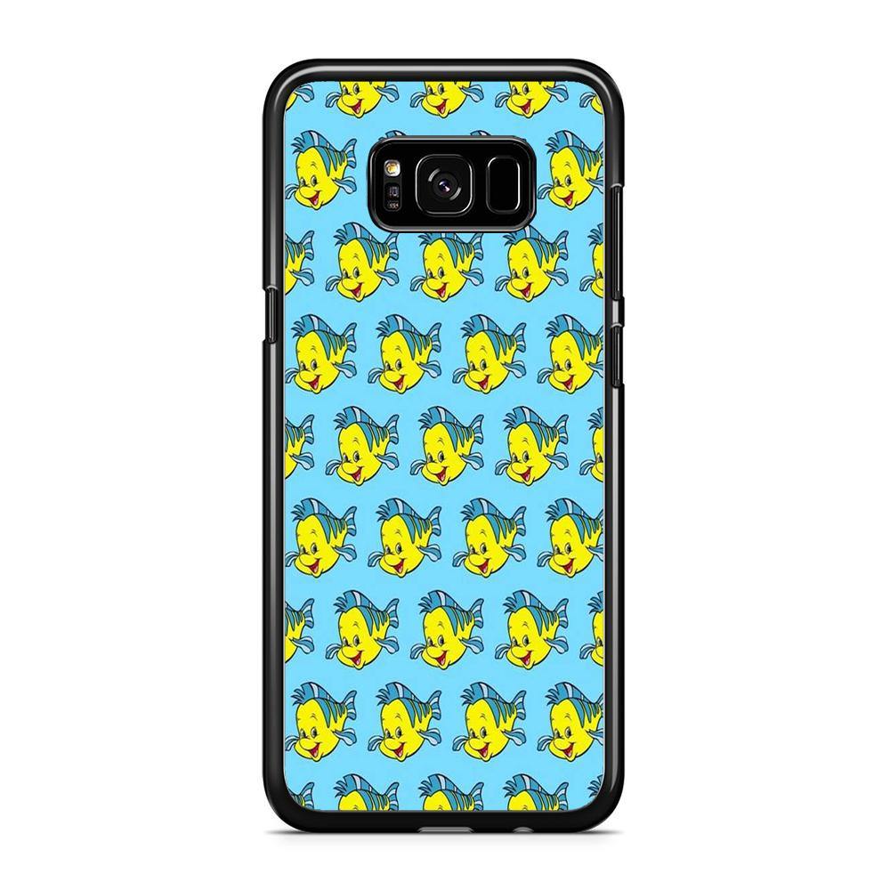 The Little Mermaid Flounder Doodle Samsung Galaxy S8 Plus Case - ezzyst
