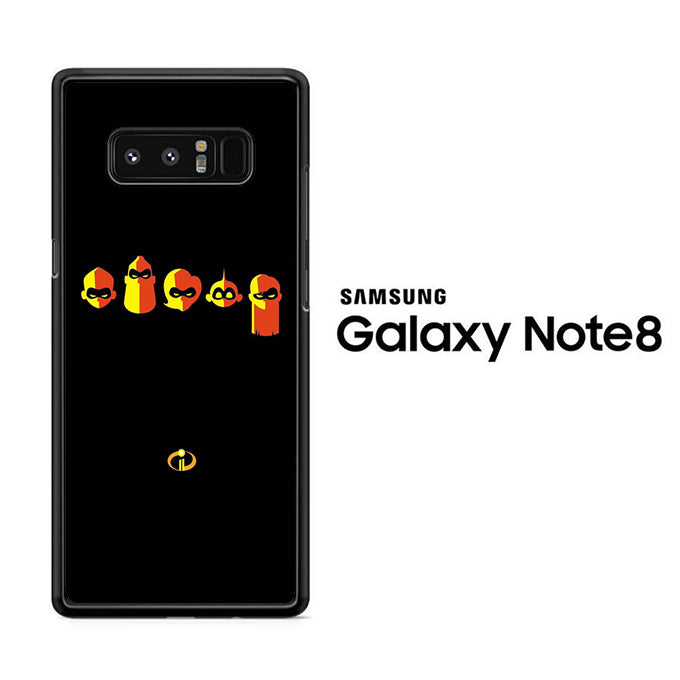 The Incredibles Logo Black Samsung Galaxy Note 8 Case