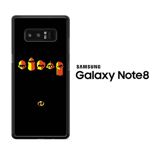 The Incredibles Logo Black Samsung Galaxy Note 8 Case