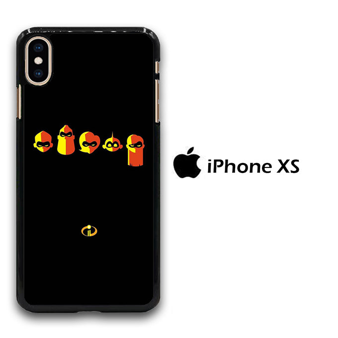 The Incredibles Logo Black iPhone Xs Case