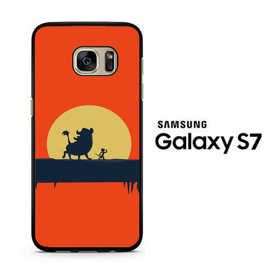 The Lion King Orange Samsung Galaxy S7 Case