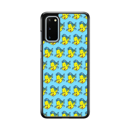 The Little Mermaid Flounder Doodle Samsung Galaxy S20 Case - ezzyst