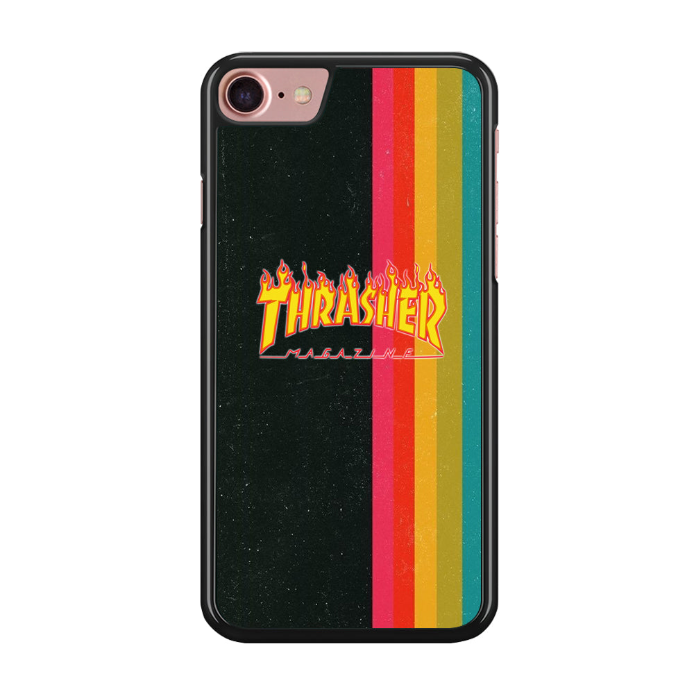 Thrasher Dim Grey Filter Rainbow Pain iPhone 7 Case - Ezzystore