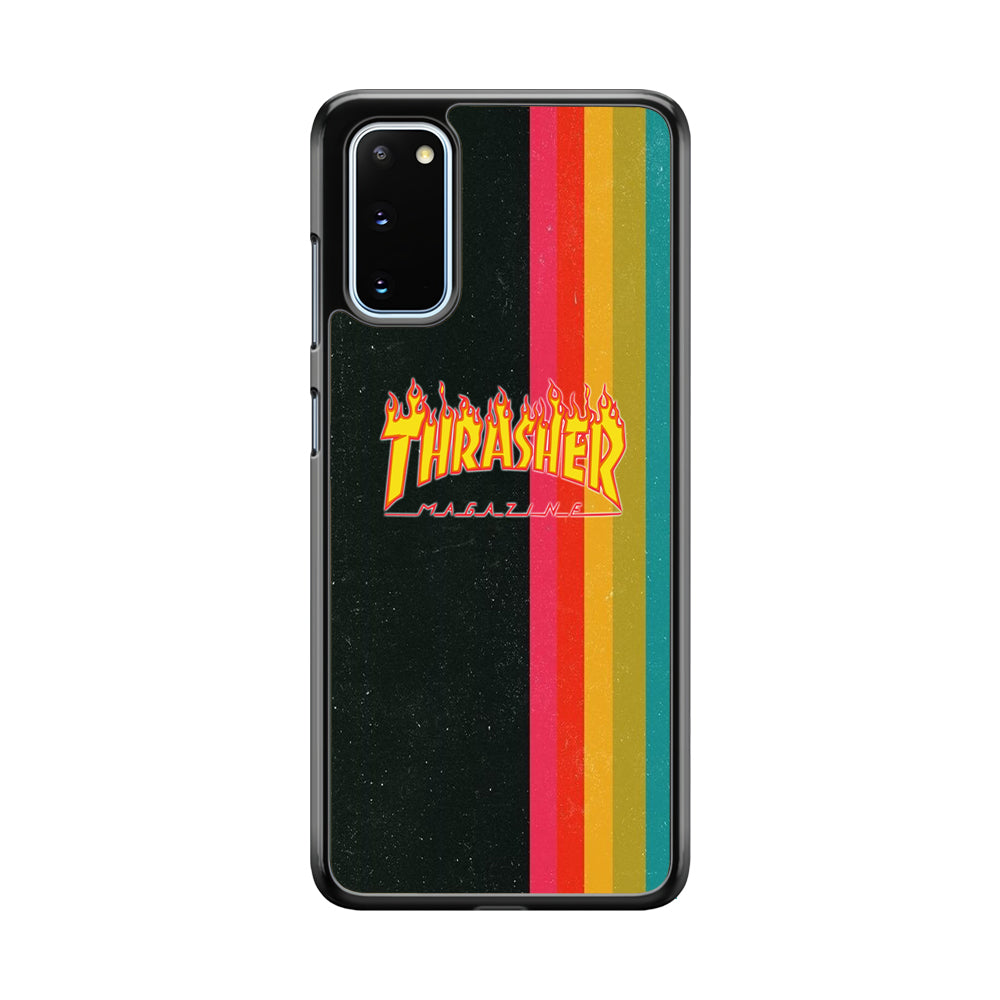 Thrasher Dim Grey Filter Rainbow Pain Samsung Galaxy S20 Case - Ezzystore