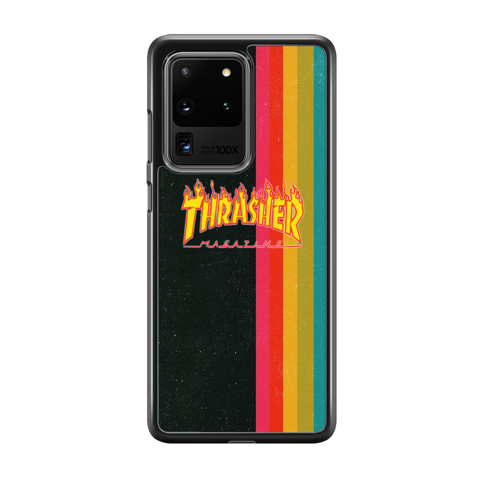 Thrasher Dim Grey Filter Rainbow Pain Samsung Galaxy S20 Ultra Case - Ezzystore