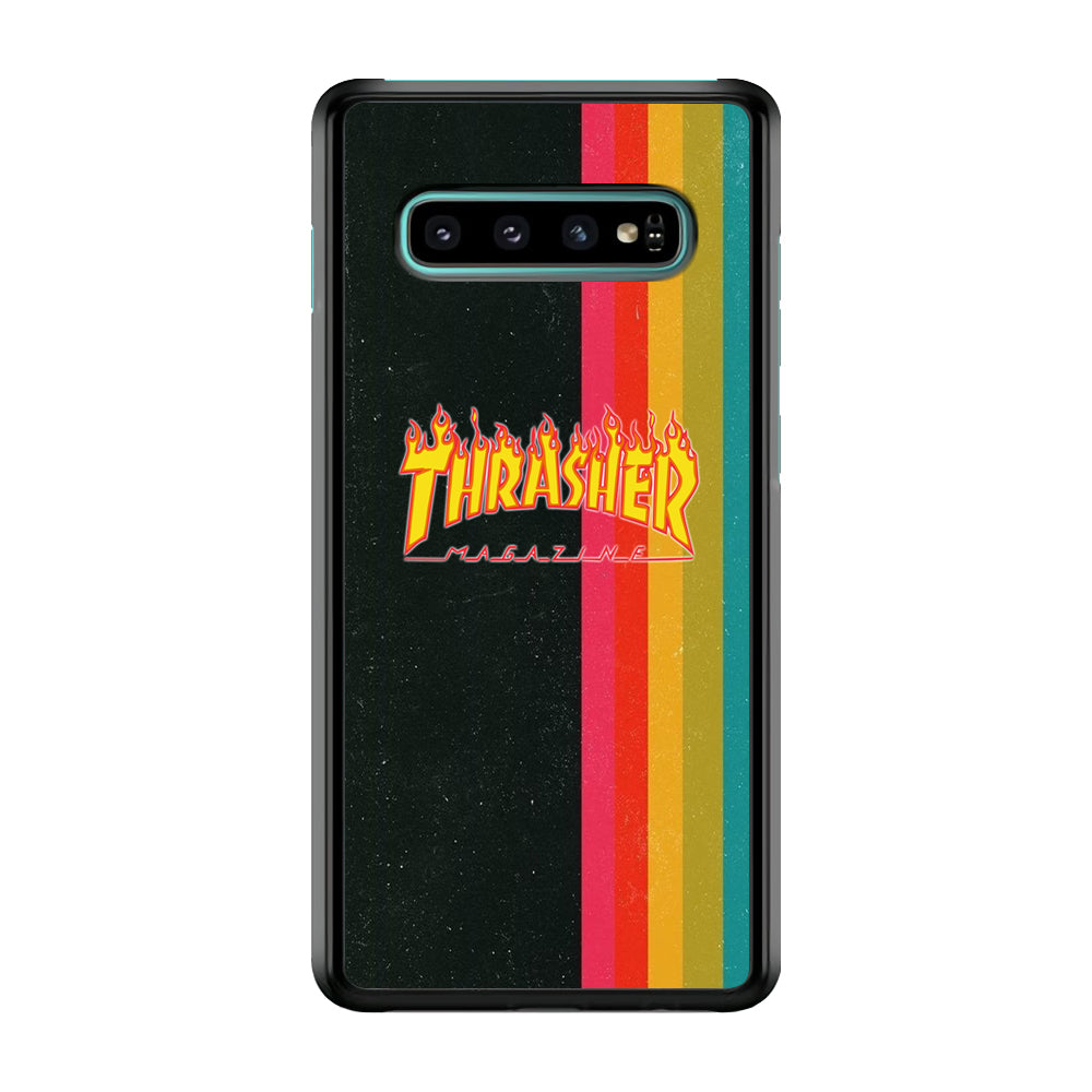 Thrasher Dim Grey Filter Rainbow Pain Samsung Galaxy S10 Plus Case - Ezzystore