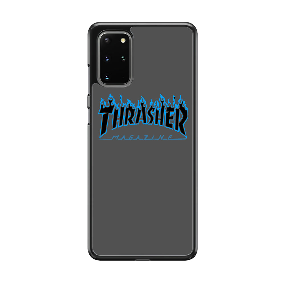 Thrasher Deeph Royal Grey Blue Fire Samsung Galaxy S20 Plus Case - Ezzystore