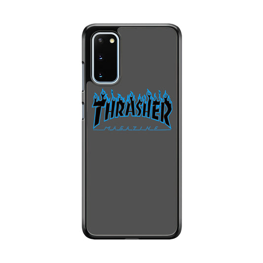 Thrasher Deeph Royal Grey Blue Fire Samsung Galaxy S20 Case - Ezzystore
