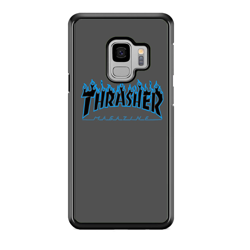 Thrasher Deeph Royal Grey Blue Fire Samsung Galaxy S9 Case - Ezzystore