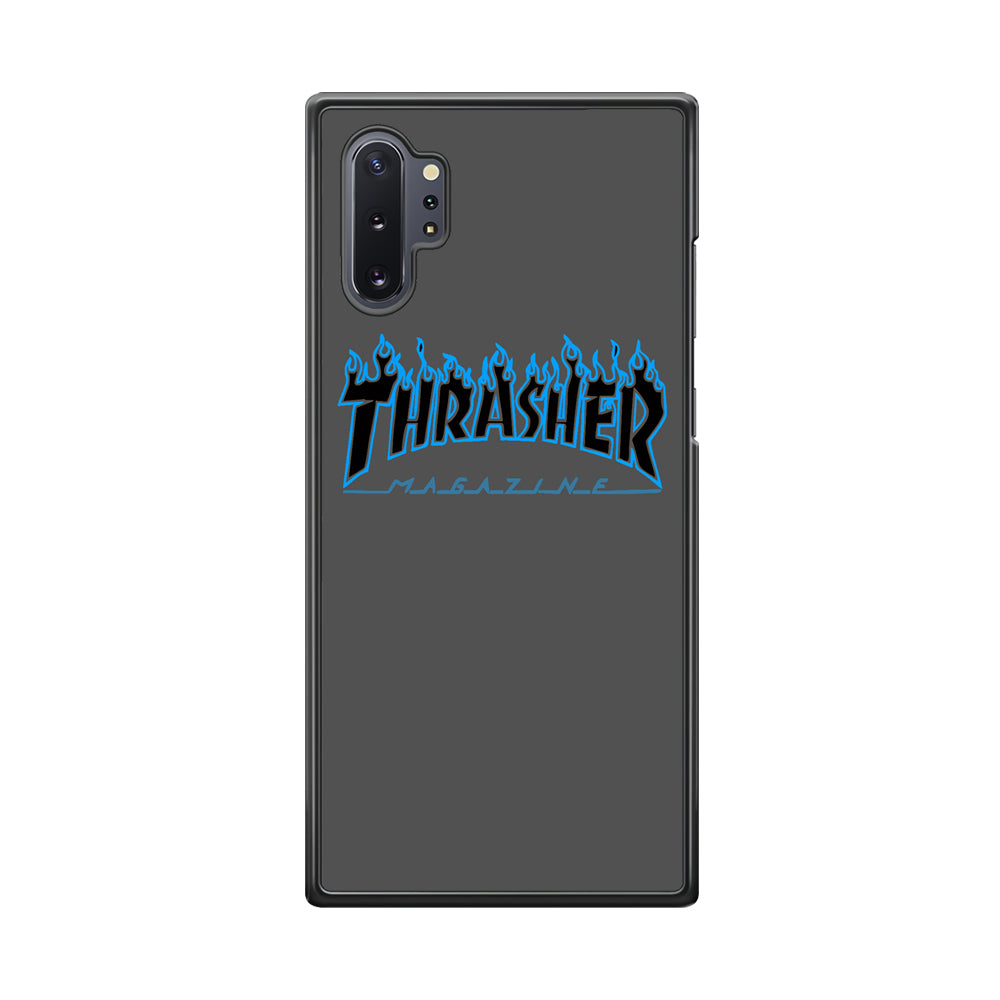 Thrasher Deeph Royal Grey Blue Fire Samsung Galaxy Note 10 Plus Case - Ezzystore